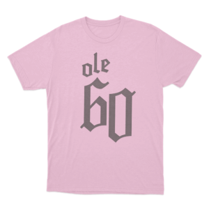 Gothic Ole 60 Logo Unisex T Shirt Pink