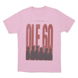 Ole 60 Band Silhouette Unisex T Shirt Pink