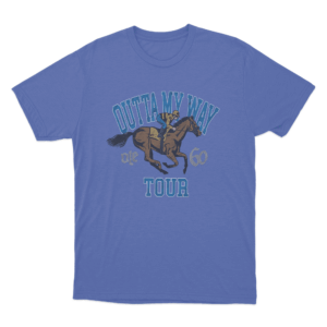 Outta My Way Horse Tour Unisex T Shirt Blue